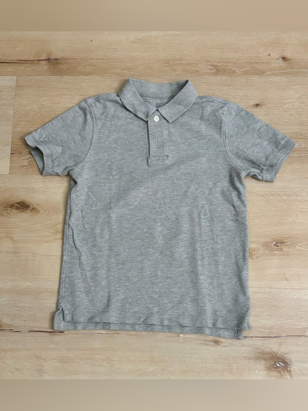 GAP Kids Short Sleeve Polo Shirt - Gray